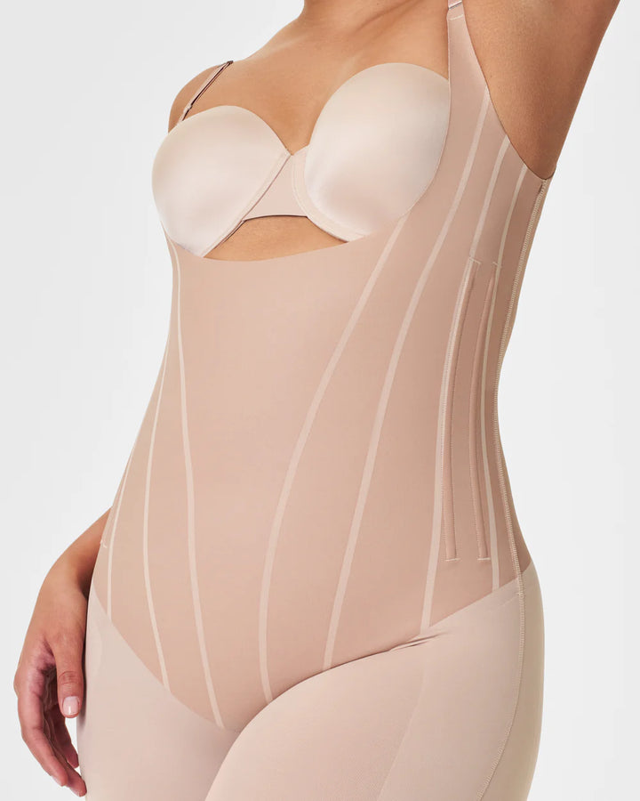 SPANXsupersculpt™ TotalContour Open-Bust Mid-Thigh Bodysuit