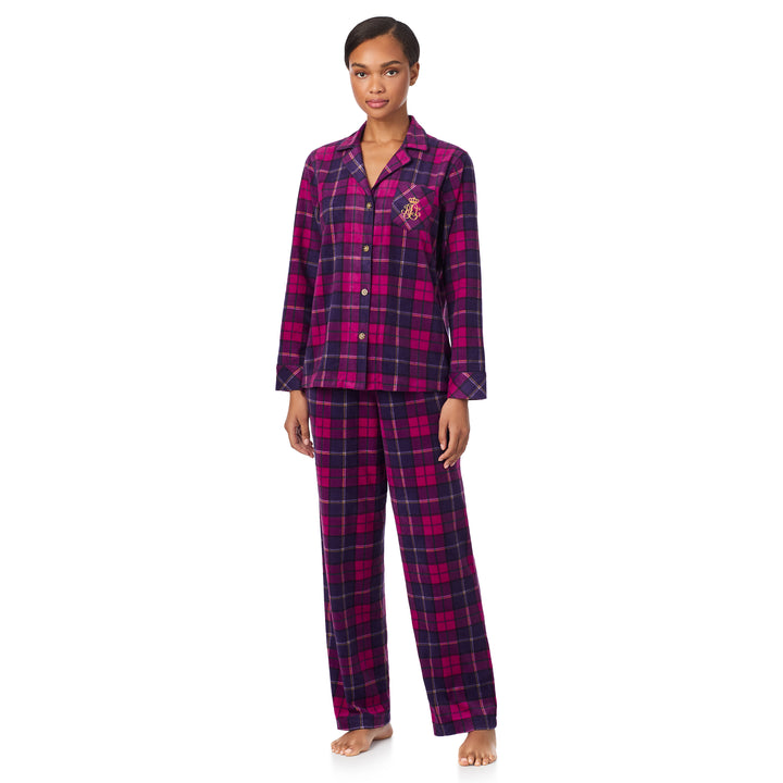 Plaid Brushed Twill Sleep Set