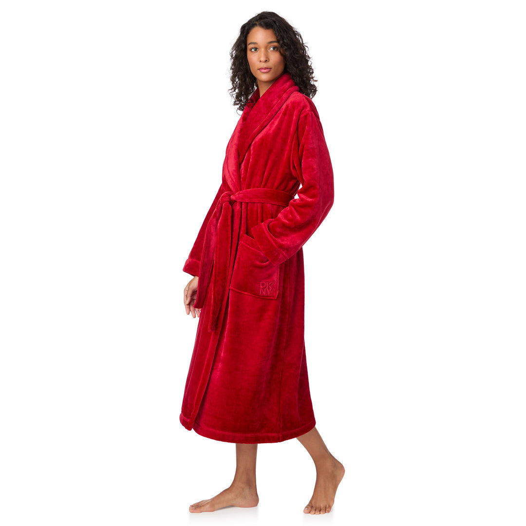 DKNY Signature Logo Striped Robe