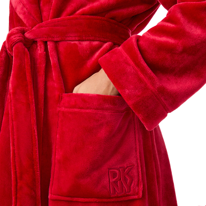 DKNY Signature Logo Striped Robe