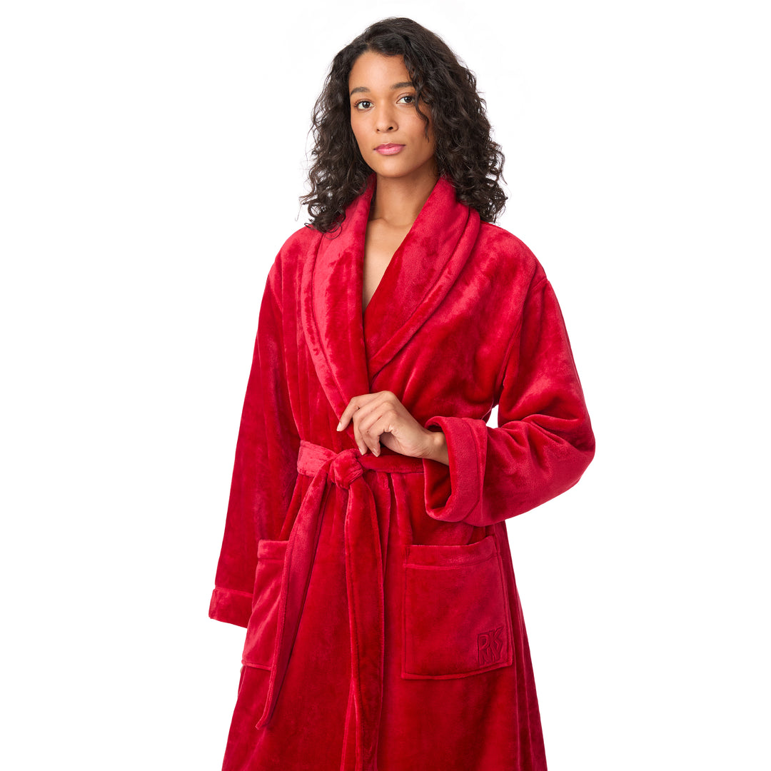 DKNY Signature Logo Striped Robe