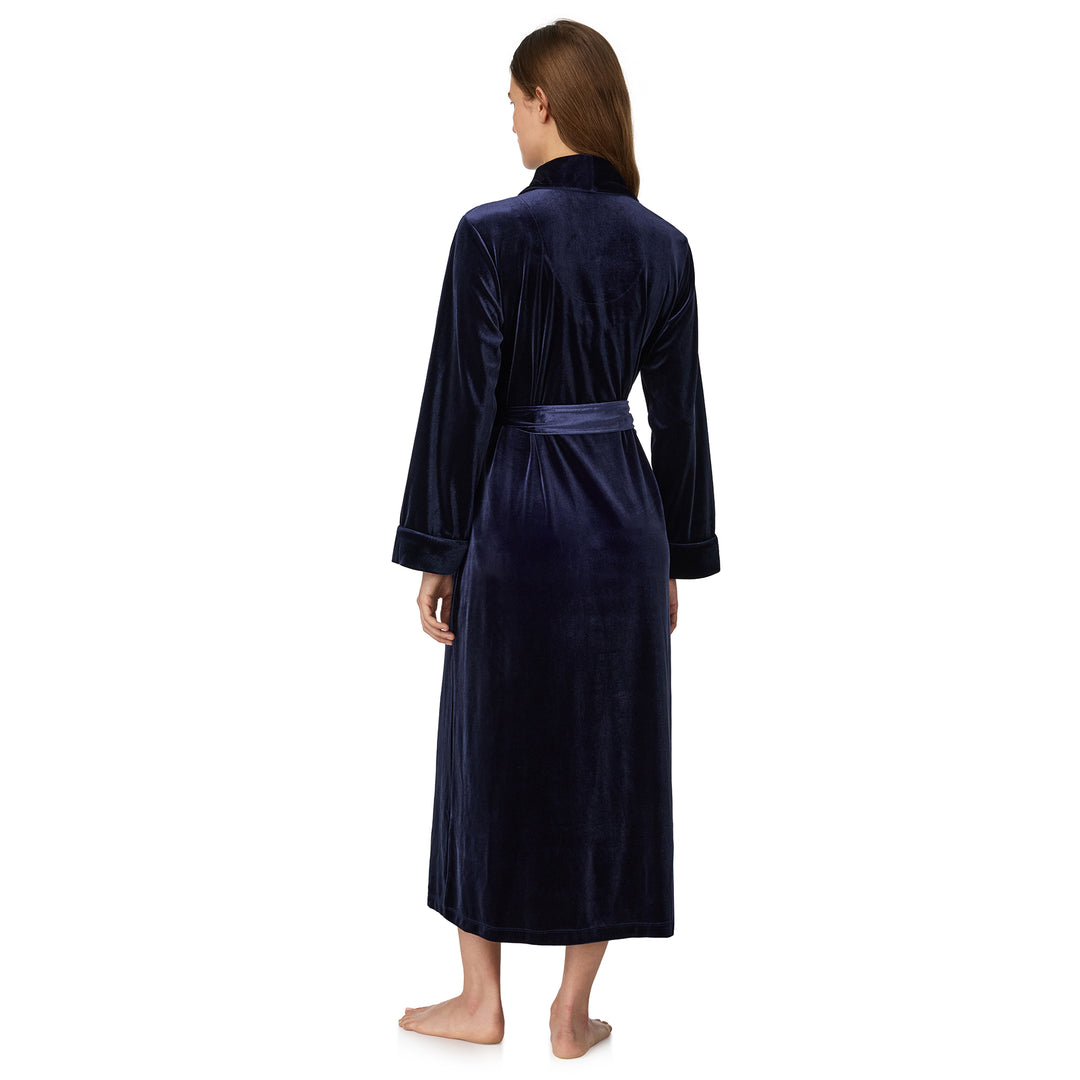Ralph Lauren Velvet Long Shawl-Collar Robe