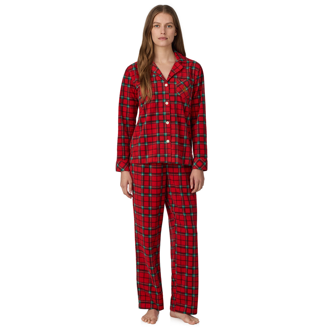 Ralph Lauren Plaid Microfleece Sleep Set