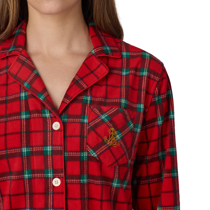 Ralph Lauren Plaid Microfleece Sleep Set