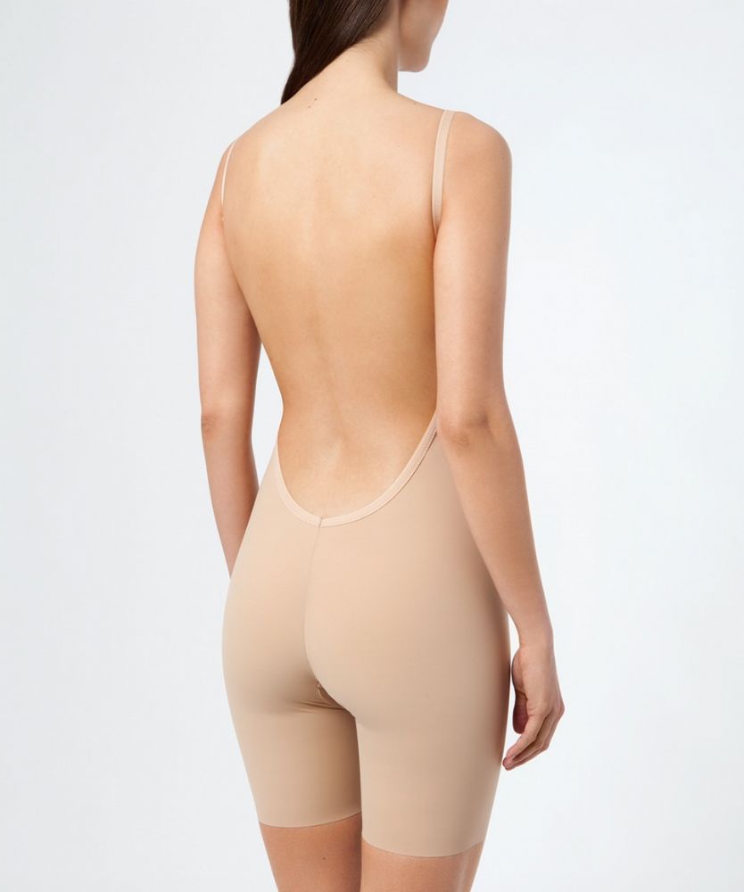 Backless Underwear Bodysuit Plunge Front Low Back Bodysuit