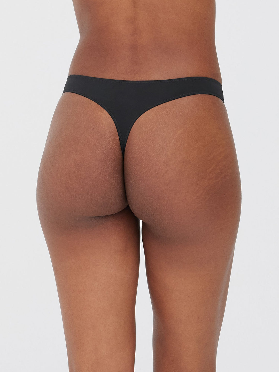 Skarlett Blue Entice Front Lace Thong Black - Back 
