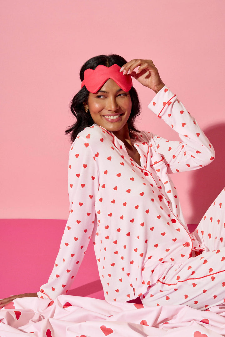 Wildest Dreams Heart Print 3-Piece PJ Set
