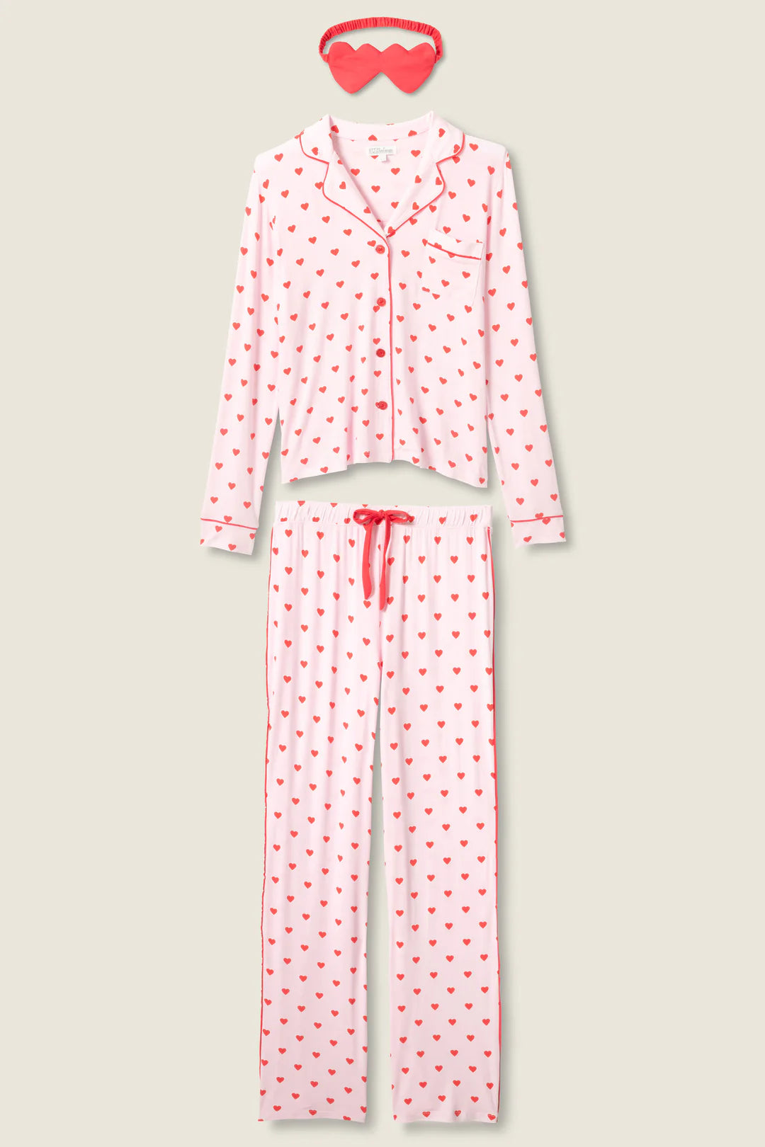 Wildest Dreams Heart Print 3-Piece PJ Set
