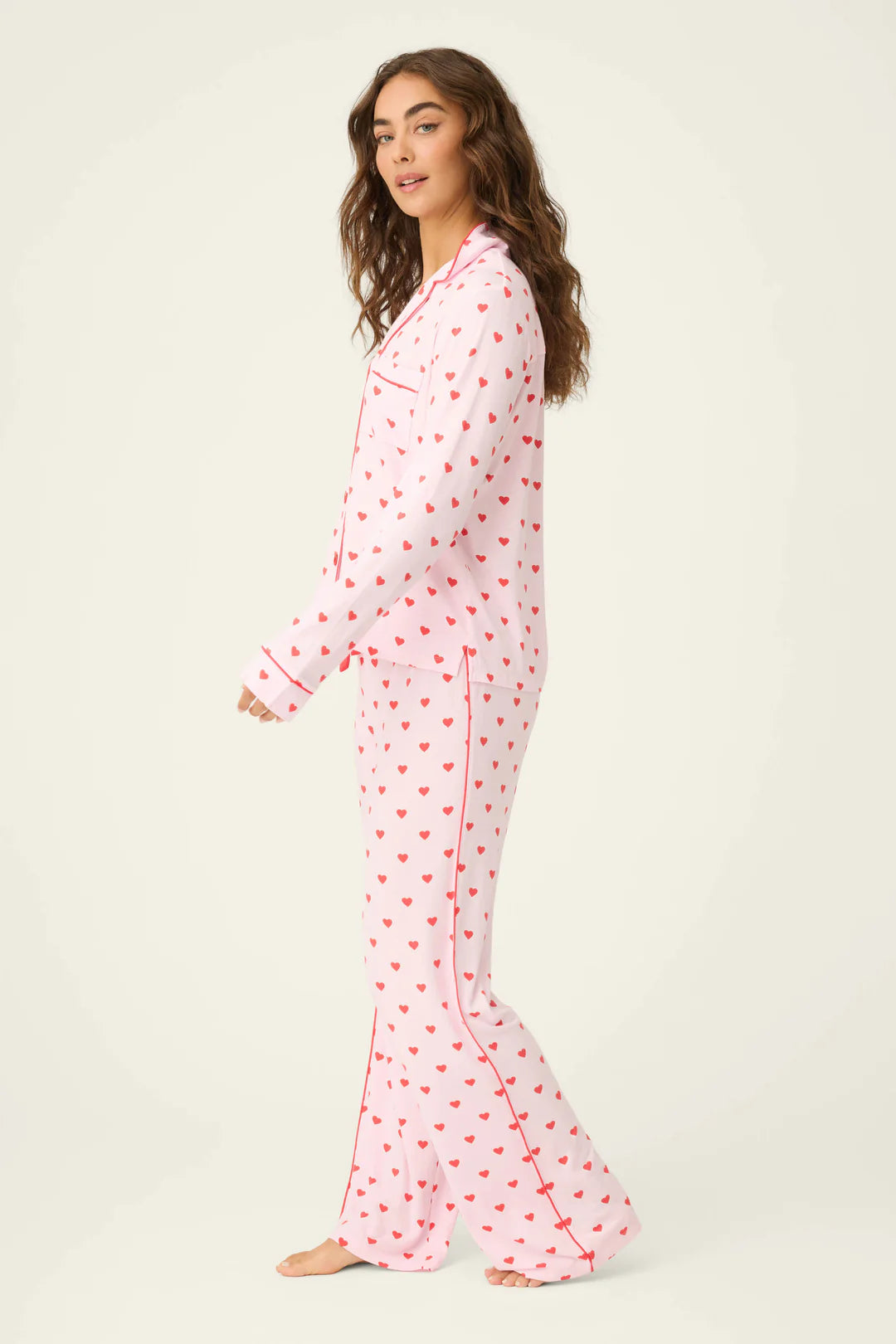 Wildest Dreams Heart Print 3-Piece PJ Set