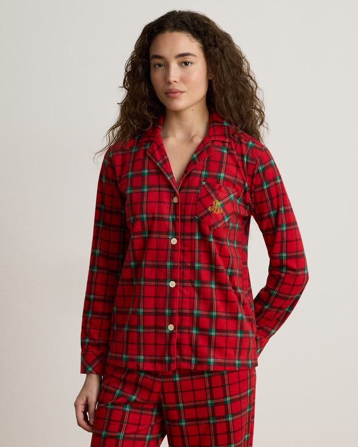 Ralph Lauren Plaid Microfleece Sleep Set