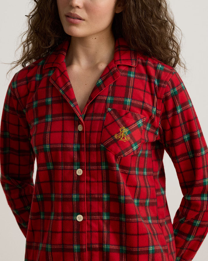 Ralph Lauren Plaid Microfleece Sleep Set