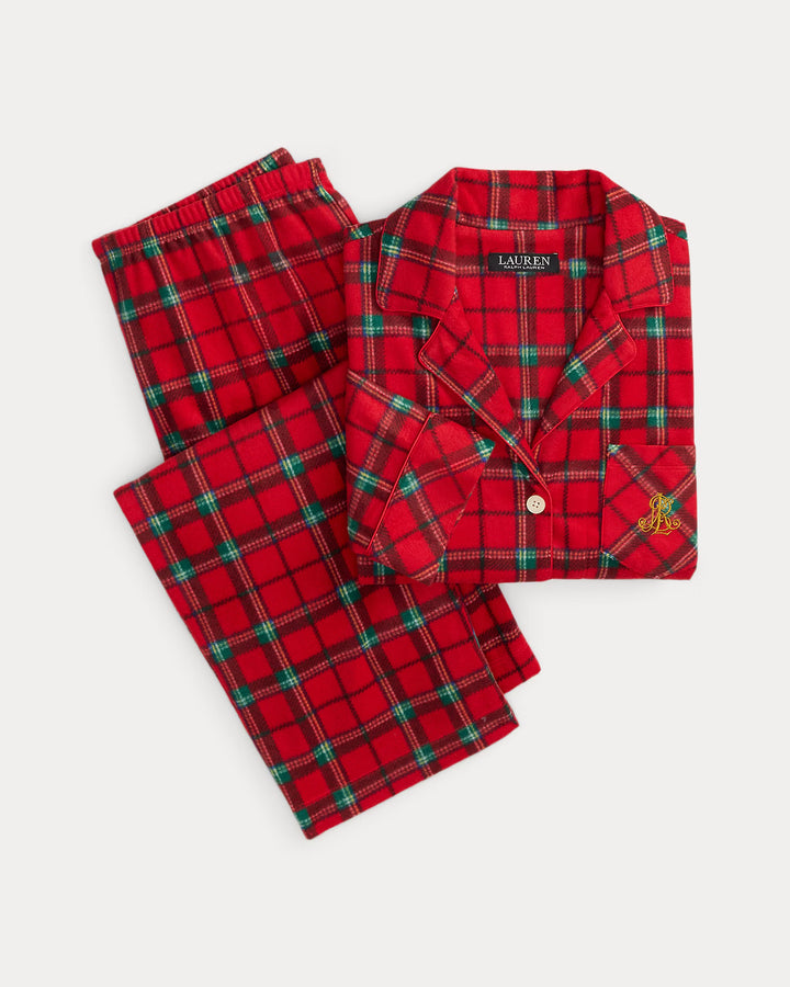 Ralph Lauren Plaid Microfleece Sleep Set
