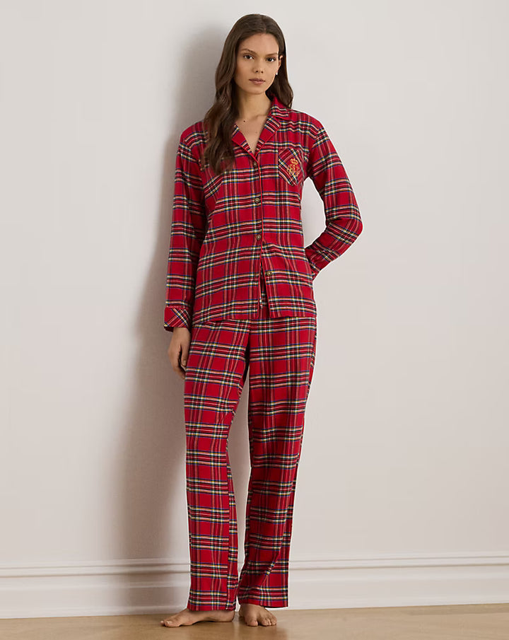Plaid Brushed Twill Sleep Set