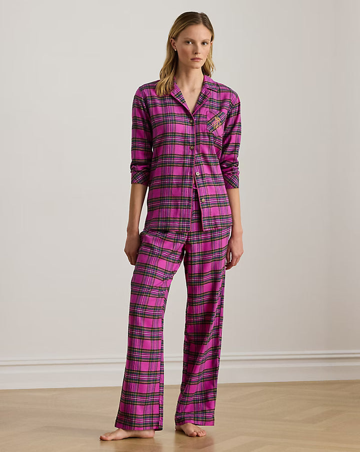 Plaid Brushed Twill Sleep Set