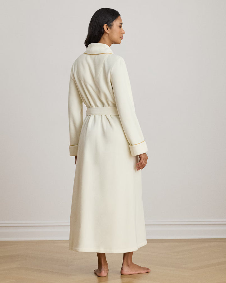 Microfleece Long Shawl-Collar Robe