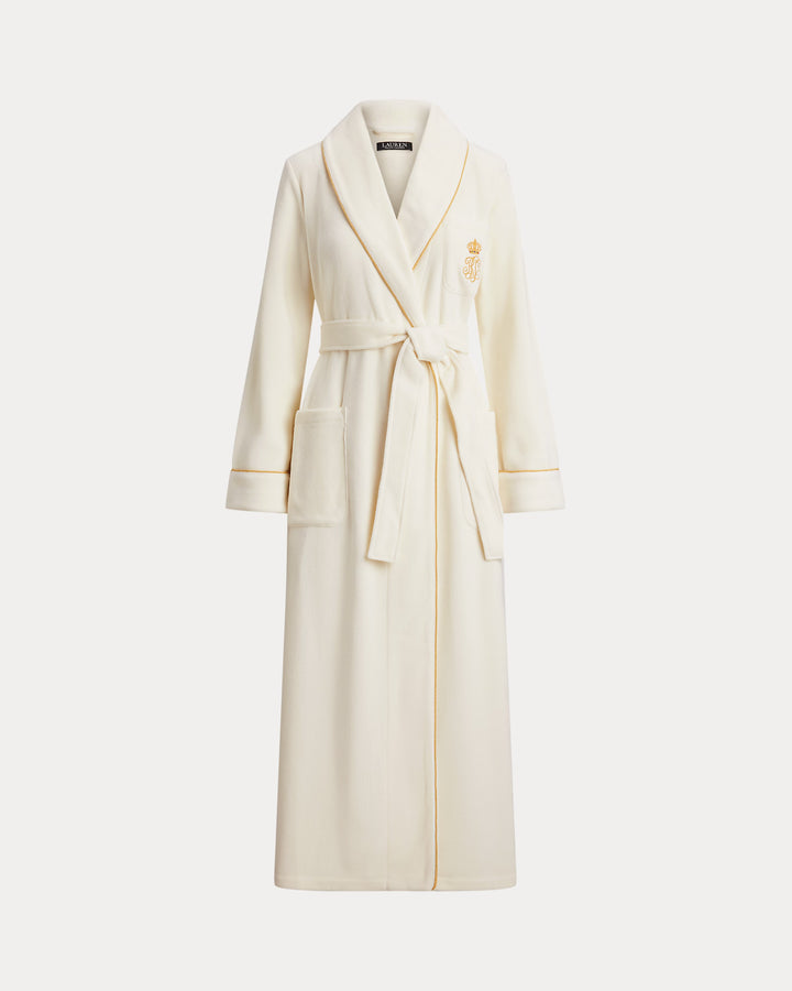 Microfleece Long Shawl-Collar Robe