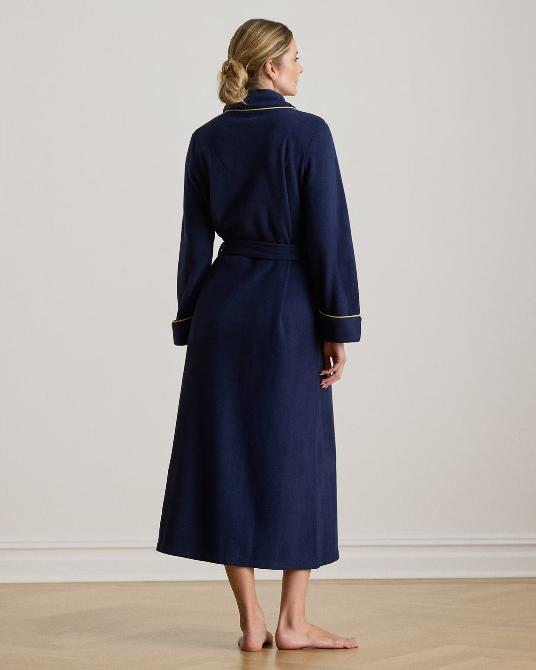 Microfleece Long Shawl-Collar Robe